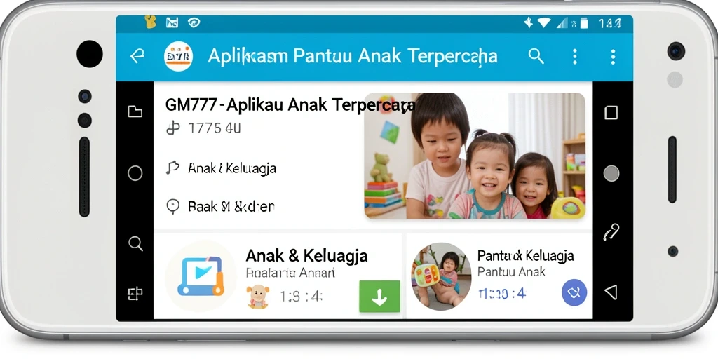 Tampilan antarmuka GM777 yang intuitif untuk Pantau Anak.