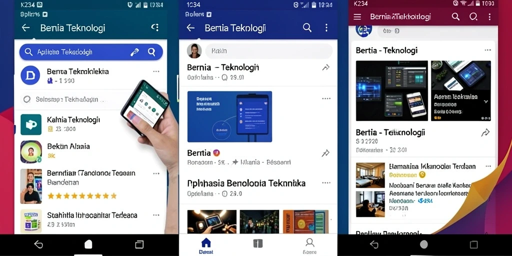 Antarmuka aplikasi K234 yang modern dan informatif.