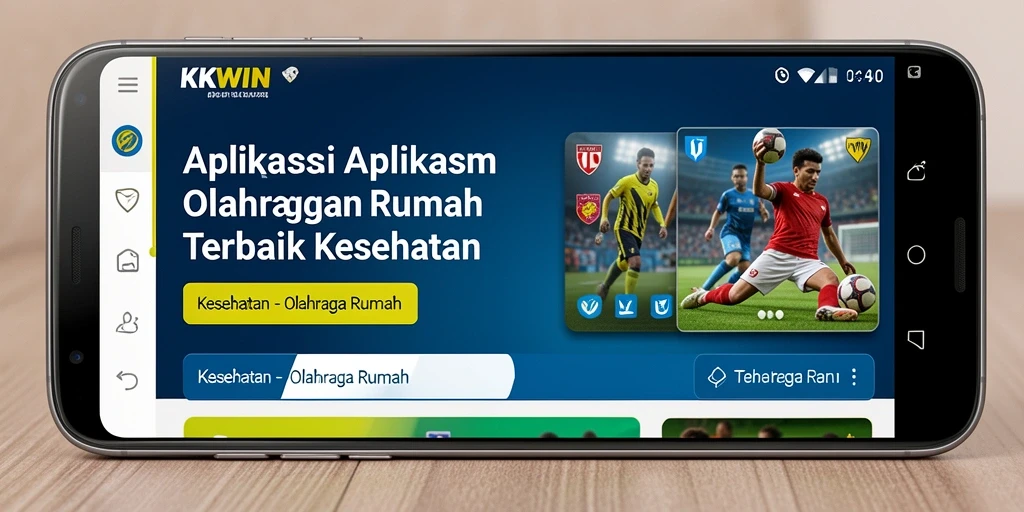 Antarmuka aplikasi KKWIN yang user-friendly dengan pilihan latihan mudah.