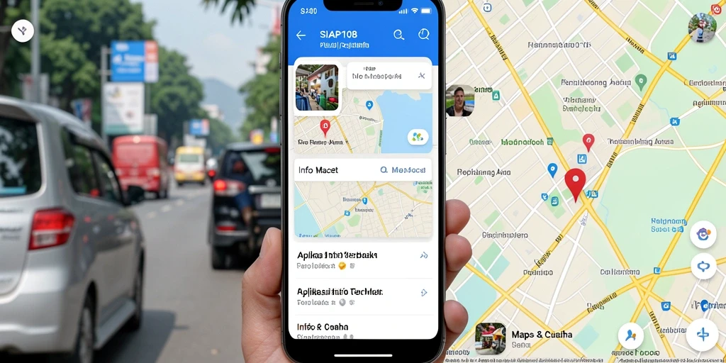 Tampilan antarmuka SIAP108 menampilkan informasi lalu lintas yang jelas.