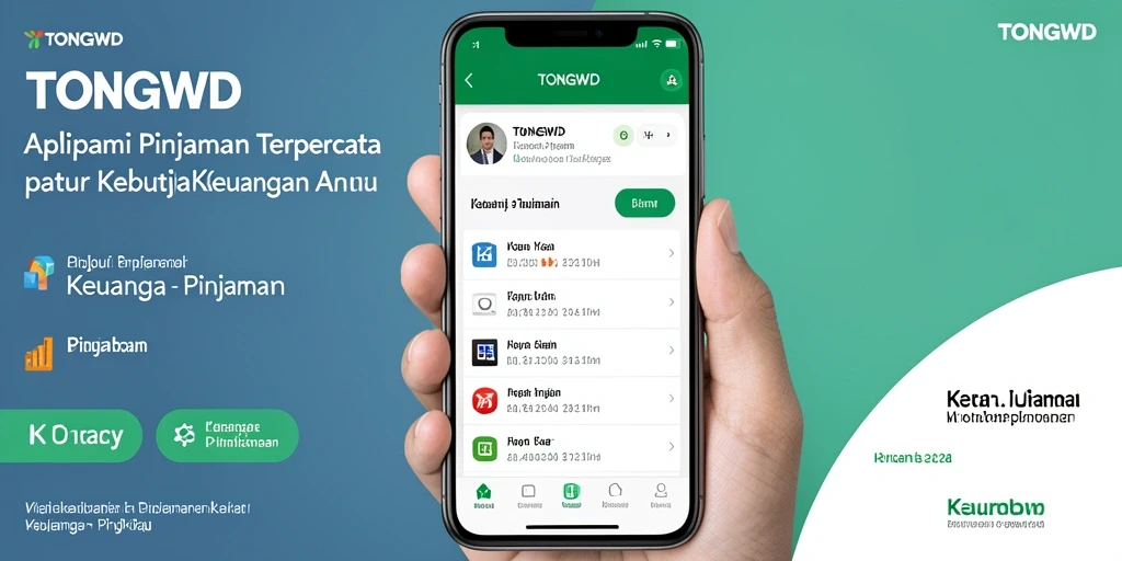 Antarmuka aplikasi TONGWD yang sederhana dan fungsional.